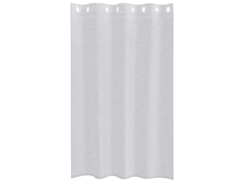  Lot de 2 rideaux en voile, voilage gris clair 175 x 140 cm polyester cf43910  - Conforama D