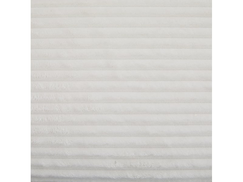  Fauteuil à bascule 70 x 80 x 92 cm beige en velours côtelé, dossier réglable et repose-pieds intégré  - Conforama E
