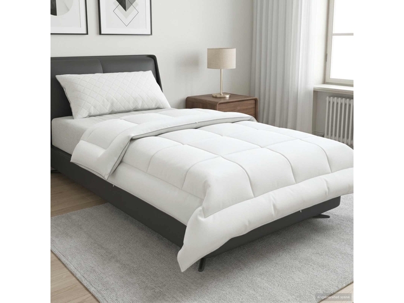  Couette - duvet fulda 152 x 203 cm 4 saisons 210 gsm blanc  - Conforama B