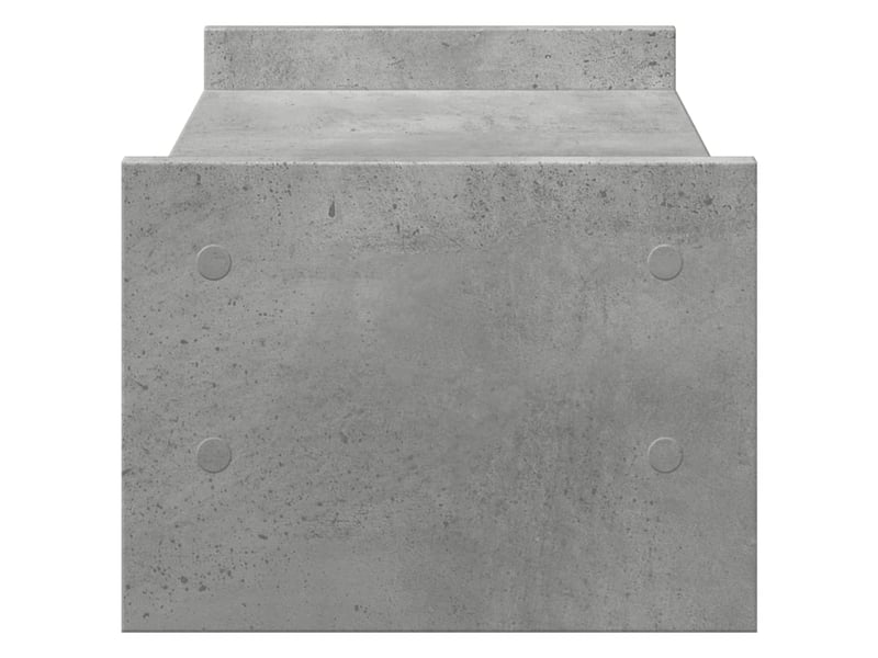  Support de moniteur table meuble bureau 50 x 27 x 20 cm bois d'ingénierie gris 02_0044886  - Conforama C