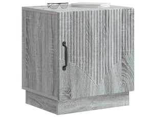 Table de chevet - cabinet de chevet - table de nuit sonoma gris 43 x 34,5 x 47 cm bois d'ingénierie