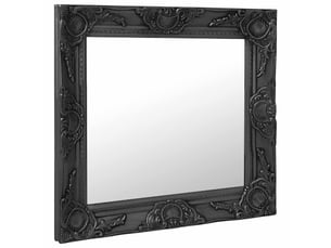 Miroir carré(e) à fixer coloris noir <strong></strong>  <strong></strong> - 50 cm x 50 cm