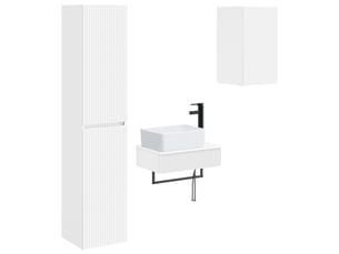 Ensemble de mobilier de salle de bain 3 pc blanc cf64245