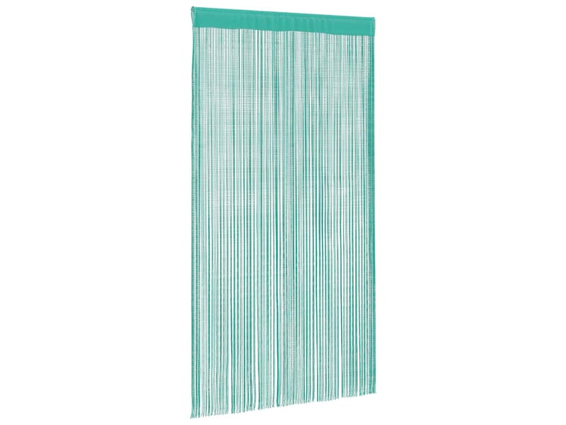  Lot de 2 rideaux à fils, rideaux de porte turquoise 100x250 cm cf44138  - Conforama C
