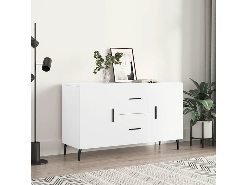  Buffet - bahut - meuble de rangement blanc 100x36x60 cm bois d'ingénierie  - Conforama B