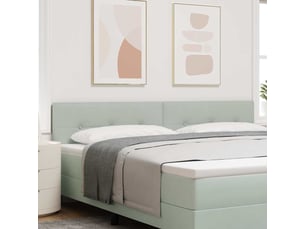 Tete de lit A poser largeur 200 cm <strong></strong> <strong></strong> argenté