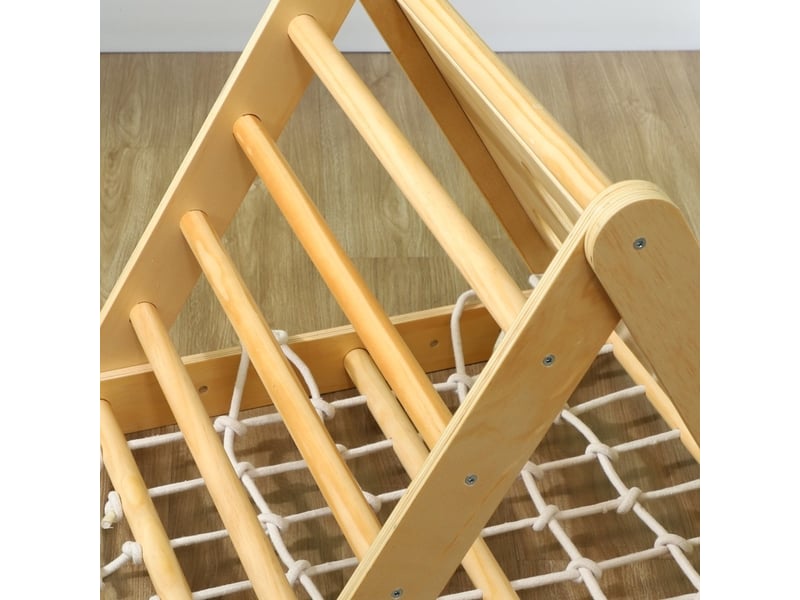 Structure d’escalade intérieure 7-en-1 168x62,5x57 cm – multicolore – toboggan et modules amovibles - Conforama E