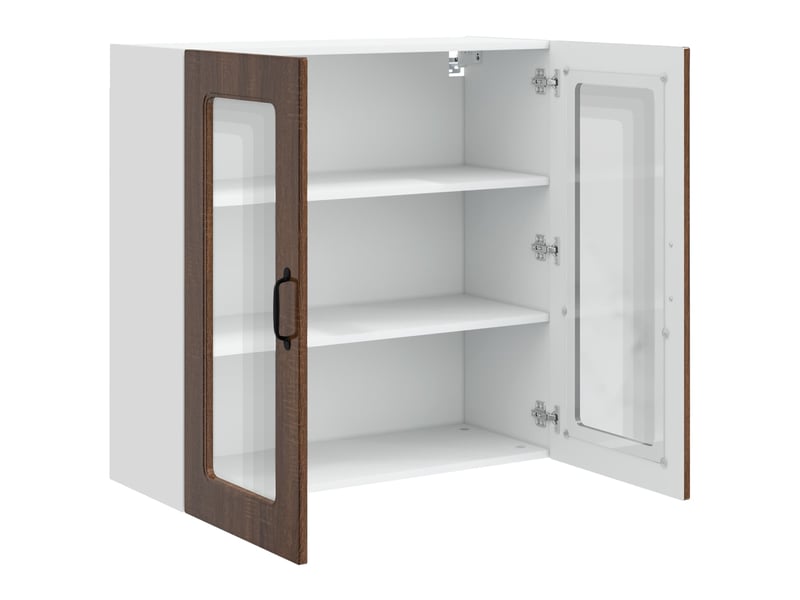  Meuble mural de cuisine | armoire de cuisine chêne brun 80x31x80cm shl8499  - Conforama E