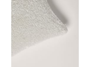 Housse de coussin en bouclette à l'aspect laineux leonard