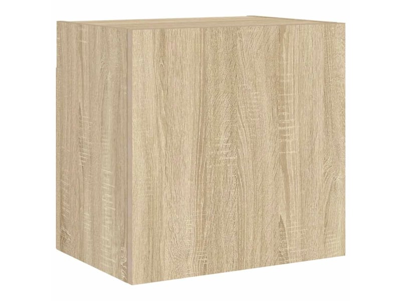  Unités murales tv 4 pcs chêne sonoma bois d'ingénierie shl97532  - Conforama E