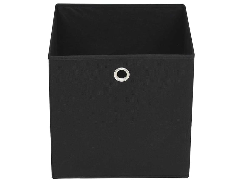  Boîte de rangement 10 pcs tissu non-tissé 32x32x32 cm noir  - Conforama C