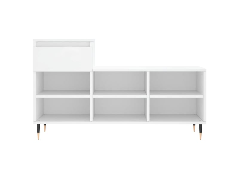  Meuble à chaussure | armoire à chaussures blanc 102x36x60 cm bois d'ingénierie shl6711  - Conforama E