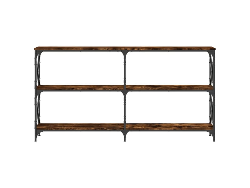  Table de chevet - table console chêne fumé 156x28x80,5 cm bois d'ingénierie  - Conforama C