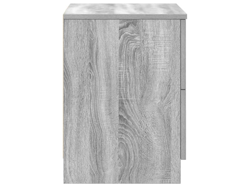  Table de chevet - cabinet de chevet - table de nuit à 2 tiroirs gris sonoma 40x36x50 cm  - Conforama E