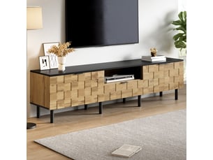 Meuble tv coloris naturel 170 cm <strong></strong>  <strong></strong>