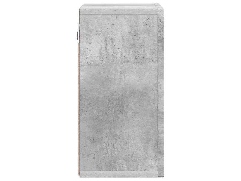  Armoire suspendue, meuble de rangement avec étagère elst gris béton 60x20x40 cm  - Conforama E