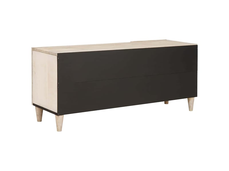  Meuble tv - unites tv avec tiroir blanc 105 x 33 x 46 cm bois d'ingénierie  - Conforama E