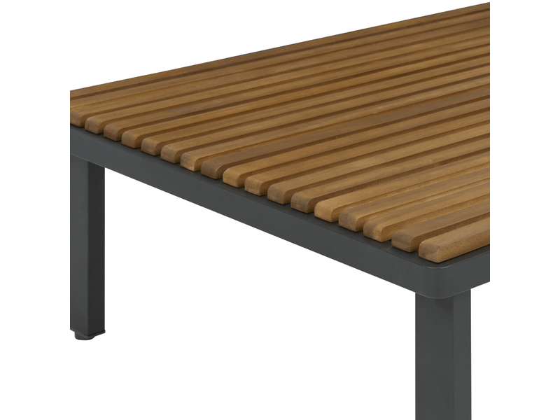  Table basse de jardin fivizzano 90 cm 70 cm acacia gris foncé  - Conforama E