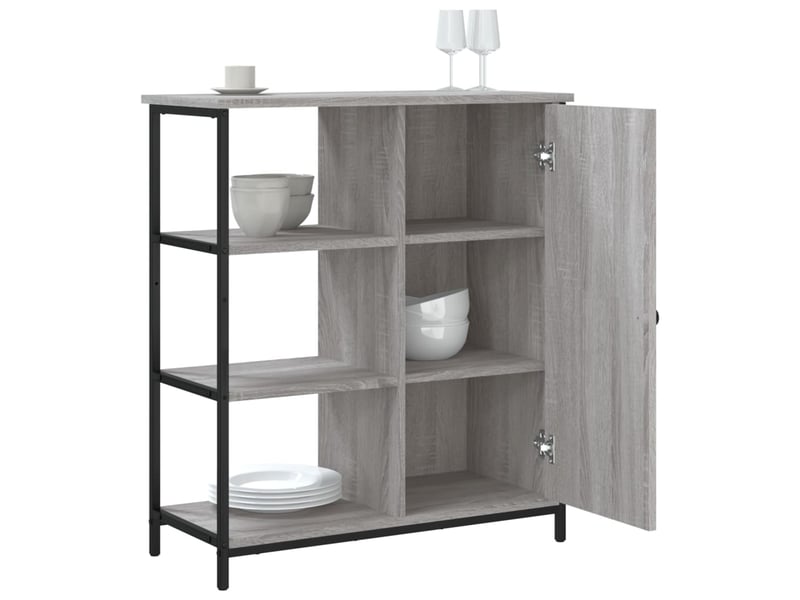  Buffet - bahut - meuble de rangement sonoma gris 70x30x80 cm bois d'ingénierie  - Conforama D