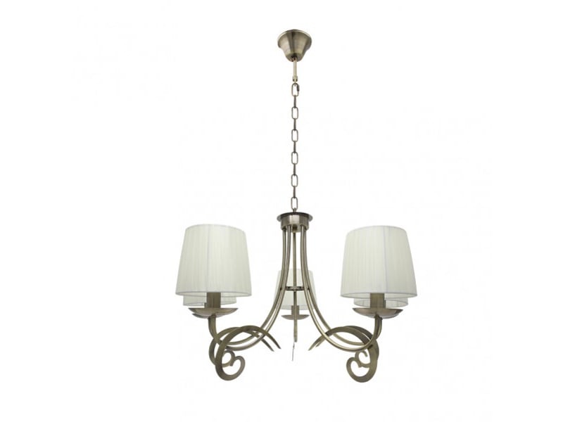  Fabrilamp luxor, lampe classique, 5xe14, cuir, 61-89 x 61 x 61 cm 155255014 - Conforama A