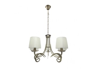 Fabrilamp luxor, lampe classique, 5xe14, cuir, 61-89 x 61 x 61 cm