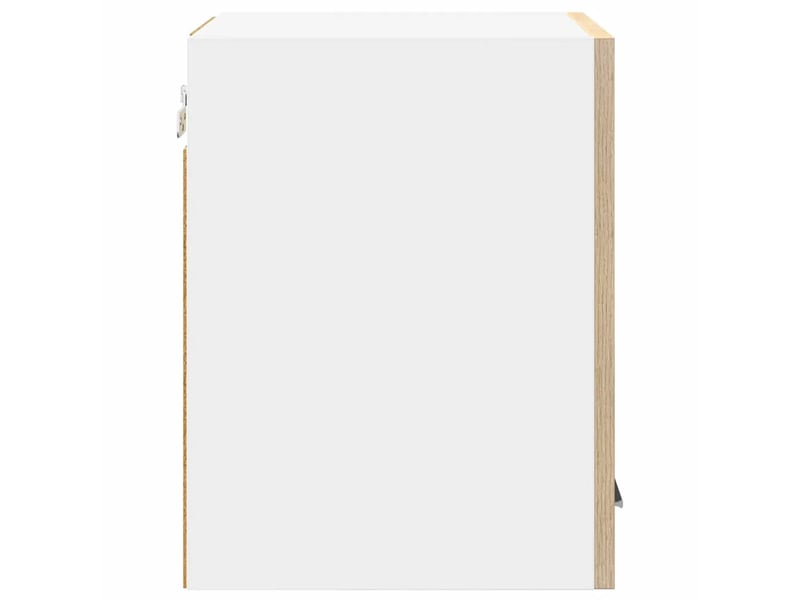  Lot de 2 armoires suspendues modernes rangement intérieur 30 x 31 x 40 cm en bois d'ingénierie blanc 02_0053166  - Conforama D