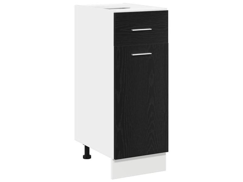  Meuble de rangement cuisine, armoire suspendue chêne noir 30x46x81,5cm  - Conforama A