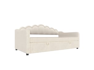Lit banquette 90x200 cm <strong>ZOVIRA</strong>  <strong></strong> coloris beige
