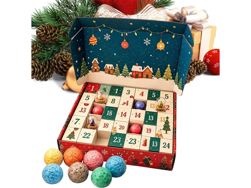  Calendrier de l'avent minéral 24 jours – cristaux et pierres, coffret collection  - Conforama A