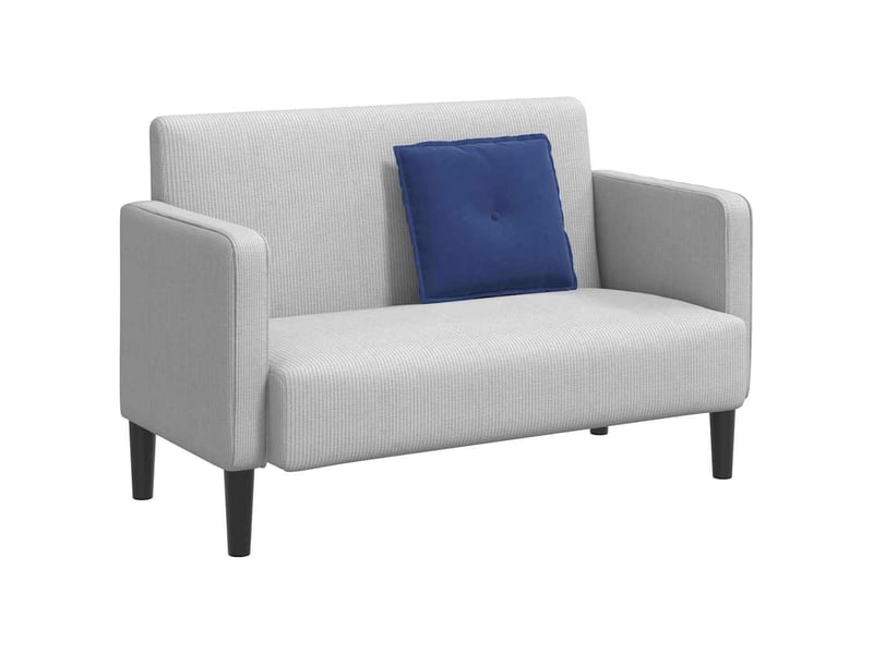  Coussin de dos, coussin de dossier bleu police 50 x 45 cm tissu en velours côtelé cf54568  - Conforama C