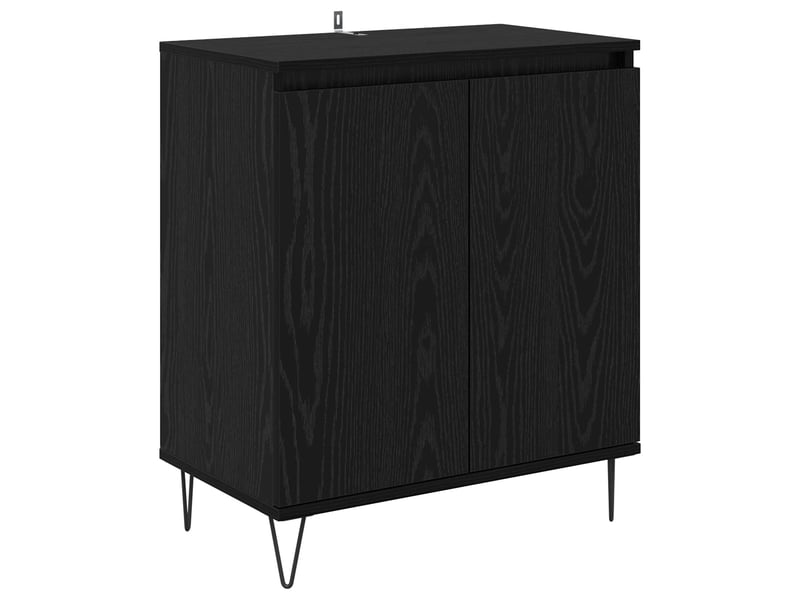 Buffet - bahut - meuble de rangement chêne noir 60 x 35 x 70 cm bois d'ingénierie - Conforama A