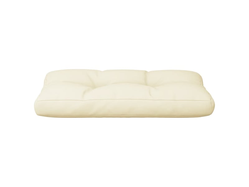  Coussin de palette, coussin de chaise, coussin de canapé crème 80x40x12 cm tissu cf55341  - Conforama E