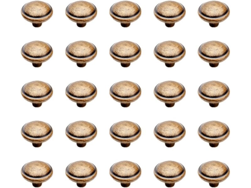  Emuca 9160008 poignée de meubles, couleur bronze, 32 mm, jeu de 25 pièces  - Conforama C