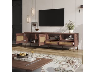 Meuble tv coloris marron 200 cm MODENVIE