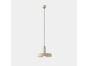 Leds c4 keops suspension en forme de dôme, gris et blanc, culot e27, 15 w