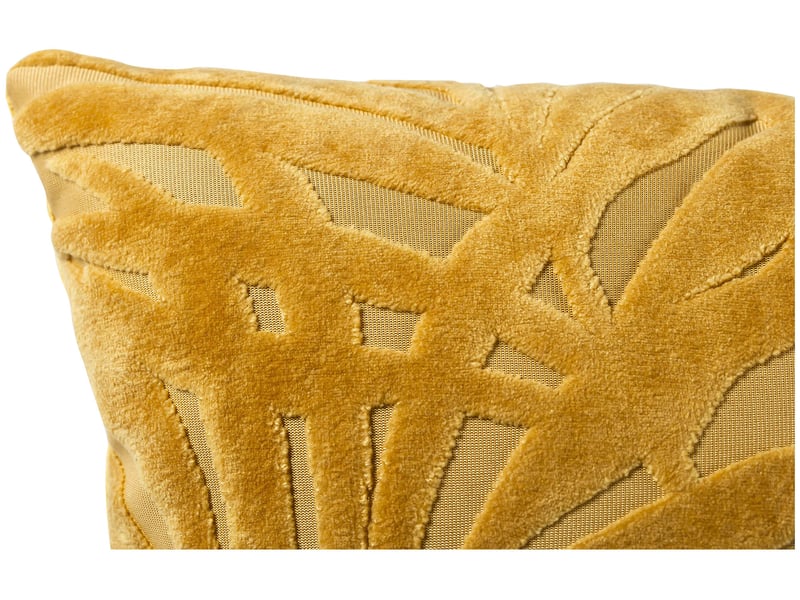 Coussin 40x40 cm NATURA coloris moutarde - Conforama D