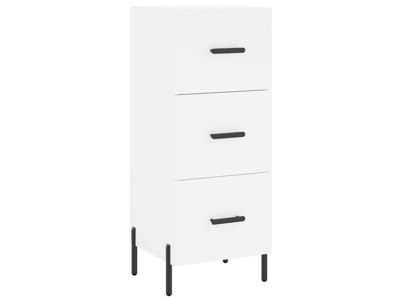  Buffet haut - bahut - meuble de rangement blanc 34,5x34x180 cm bois d'ingénierie  - Conforama E