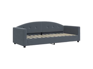 Lit simple 80x200 cm coloris gris
