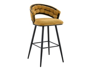 tabouret de bar  <strong>STILVORA</strong>  - jaune hauteur d'assise 76 cm vendu Par 4