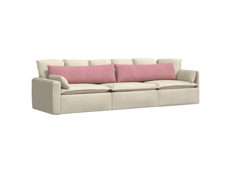 Lot de 2 coussins de canapé, coussins décoratifs rose 145 x 40 cm cf59145  - Conforama C