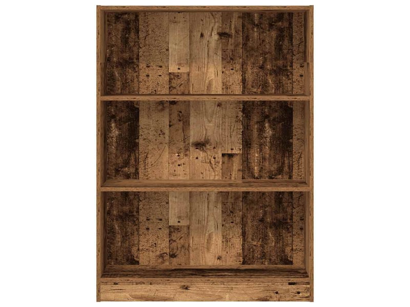  Bibliothèque, meuble de rangement salon vieux bois 80x24x109 cm bois d'ingénierie  - Conforama D
