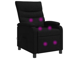 Fauteuil convertible VIDAXL  Tissu noir
