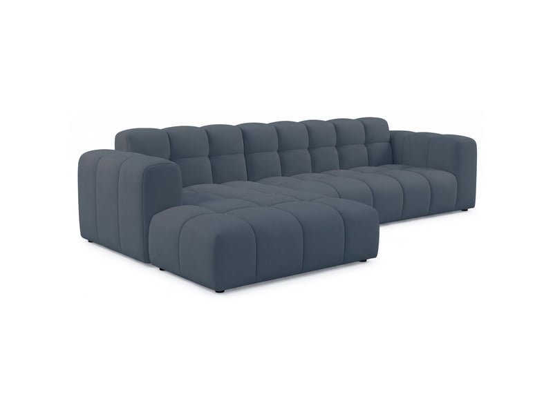 Selsey boloon - canapé d'angle - 300 cm - velours bleu clair Boloon - Conforama C
