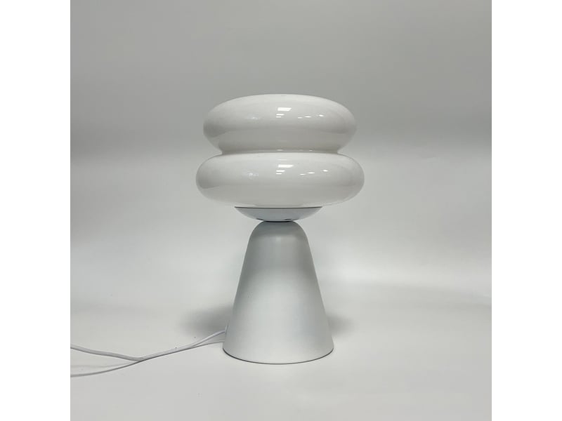  Lampe de table champignon, vintage – 3 modes de couleur dimmables, veilleuse led, déco pour chambre et salon-blanc  - Conforama A