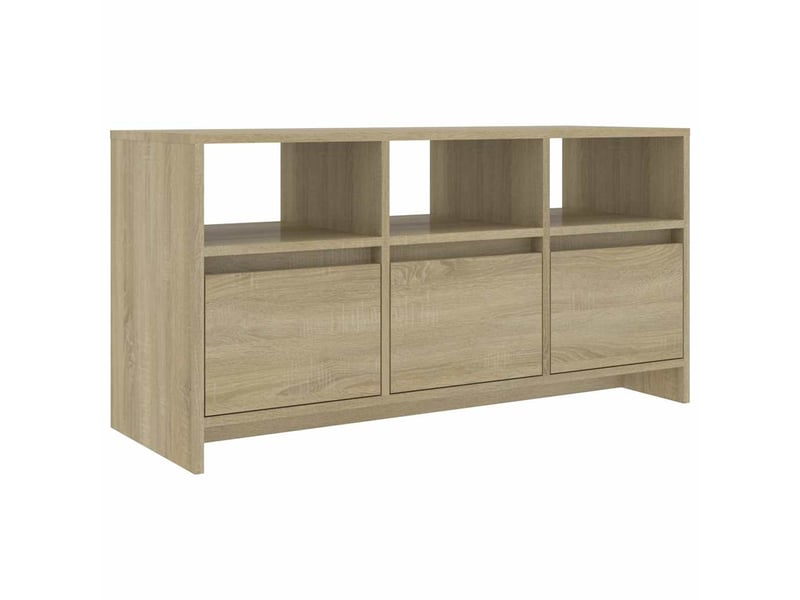  Meuble tv - banc tv - meuble de rangement chêne sonoma 102x37,5x52,5 cm bois d'ingénierie  - Conforama A
