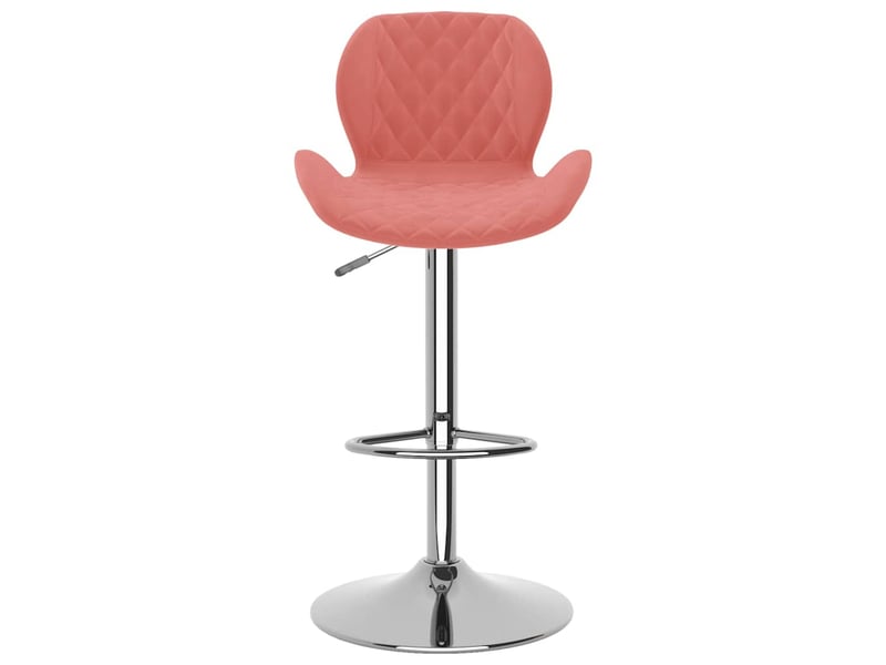  Lot de 2 tabouret de bar, chaise de bar rose velours shl53039  - Conforama D