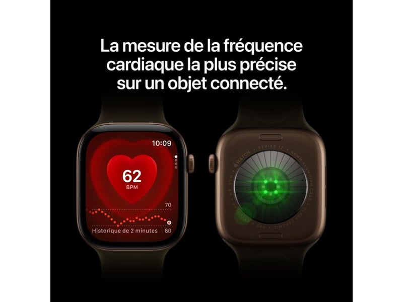  Montre connectee 46mm gps cellular aluminium noir et bracelet sport noir MJG84ZR/A - Conforama C