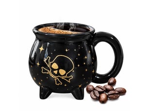 Mug en céramique, halloween, noir, 13 × 9,5 cm