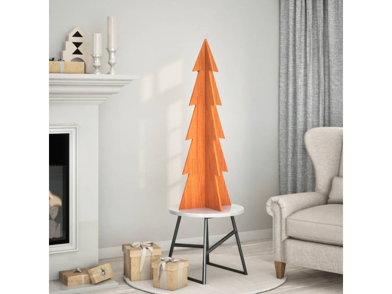  Sapin de noël - arbre de noël en bois pour décoration 112 cm bois de pin massif  - Conforama B