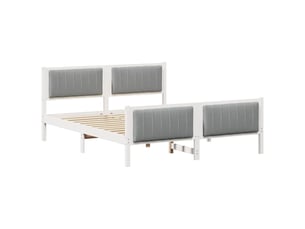 Lit 2 places 150x200 cm coloris blanc